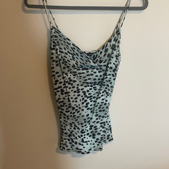 Zara Cowneck Printed Satin Top - Picture 1 of 3